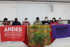 Saudação das entidades sindicais e populares.